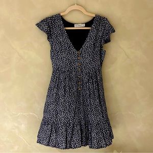 Navy floral Mini dress